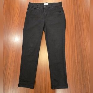 Gibson & Latimer Perfect Fit Twill Ankle Pants Black Size 12
